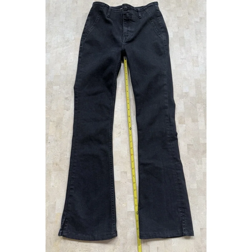 WE THE FREE By Free People Level Up Slit Bootcut Jeans Women's Size 27 Black